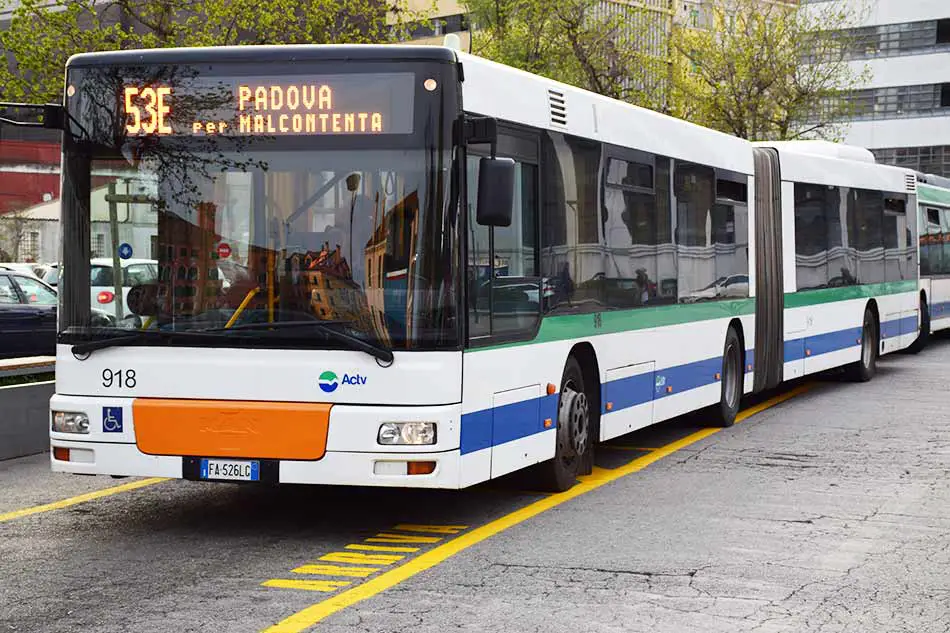 Autobus Linea 53E Actv  Padova Stra Fiesso Dolo Mira Oriago Marghera Venezia