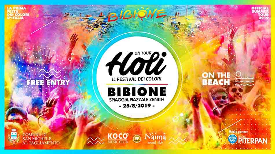 Holi Festival dei colori Bibione 