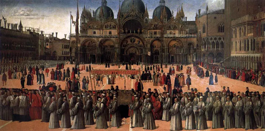 Giovanni Bellini - Prozession von San Marco, 1496