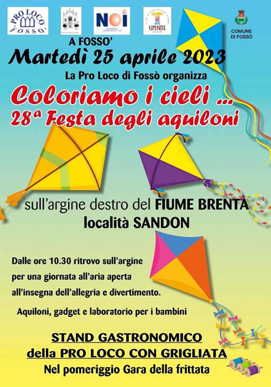 Festa degli Aquiloni - Argine destro del Brenta, Sandon - Fossò