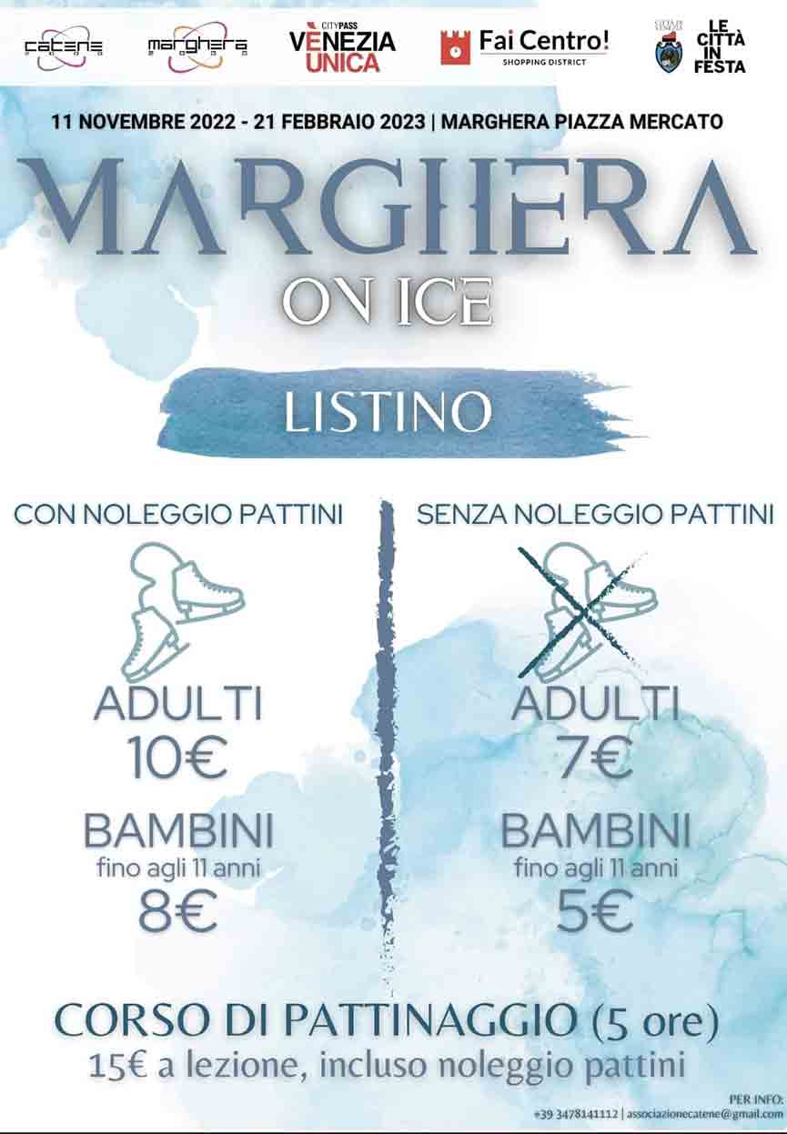 Pista pattinaggio ghiaccio a Marghera