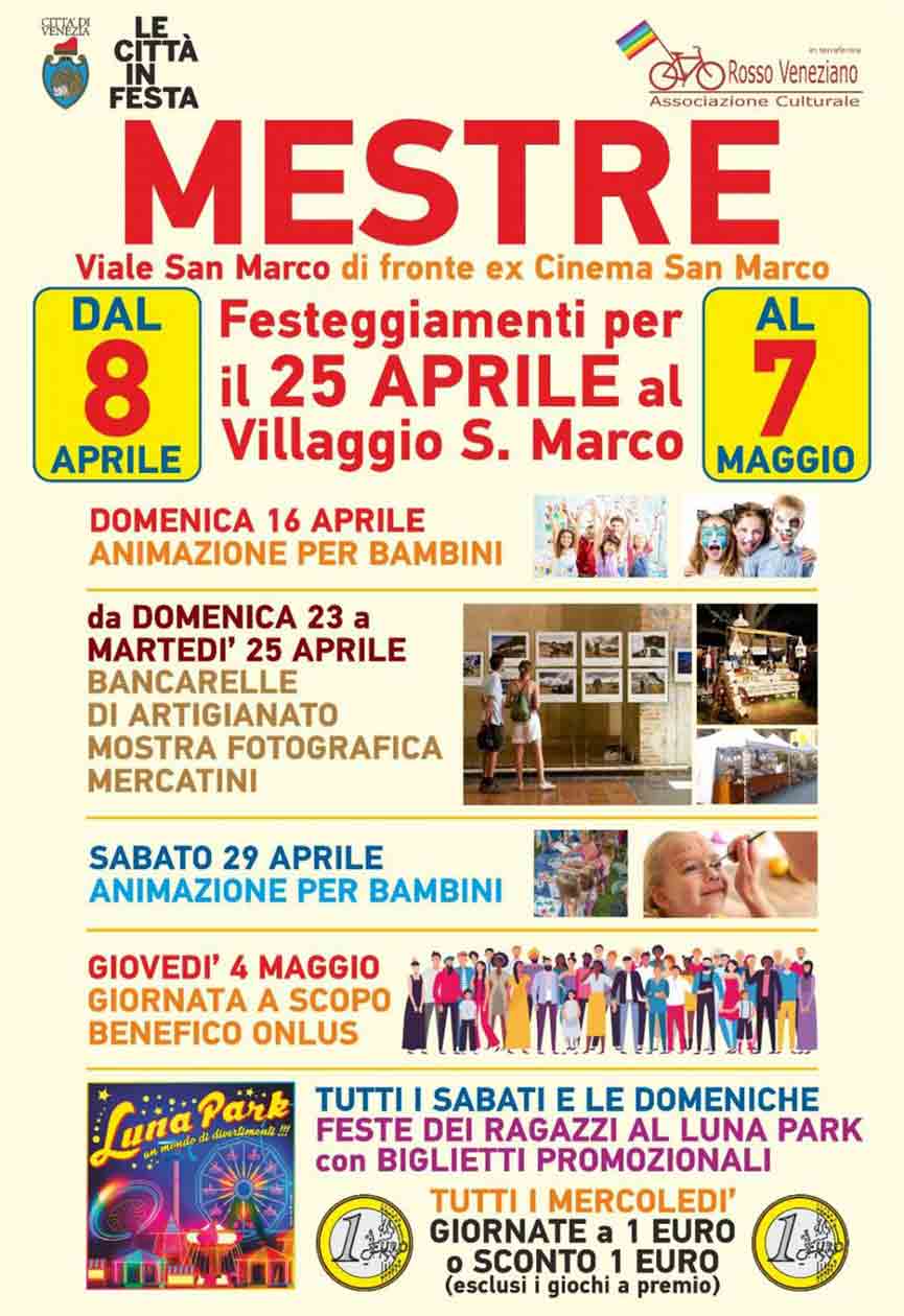 Festeggiamenti 25 Aprile Villaggio San Marco a Mestre