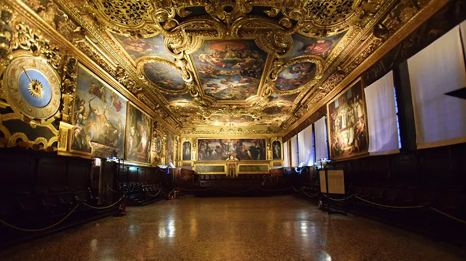 Sala del Senato di Palazzo Ducale a Venezia
