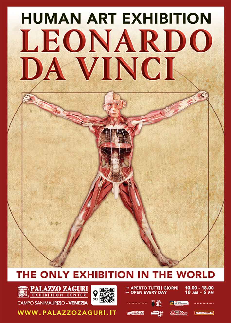 Mostra Real Bodies. Leonardo Da Vinci Venezia