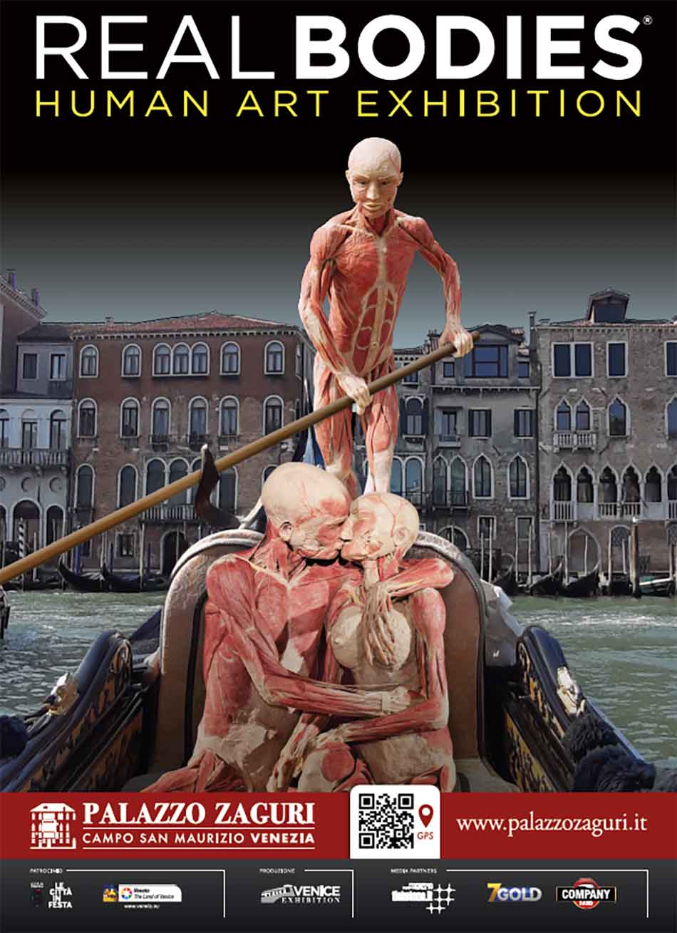 Mostra Real Bodies. Human Art Exhibition Venezia