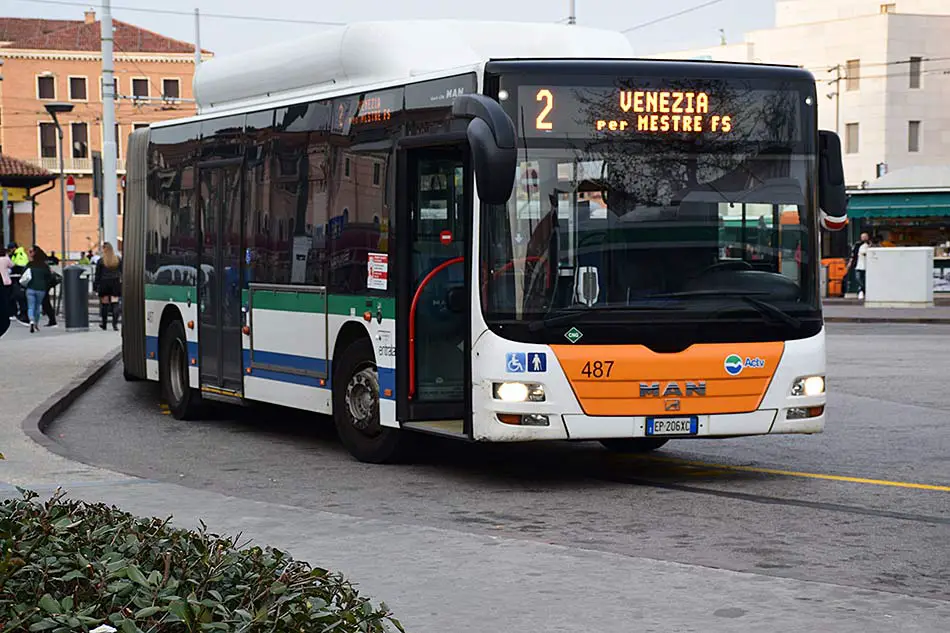 Autobus Linea 80 Actv Venezia, Mestre, Zelarino, Trivignano Martellago