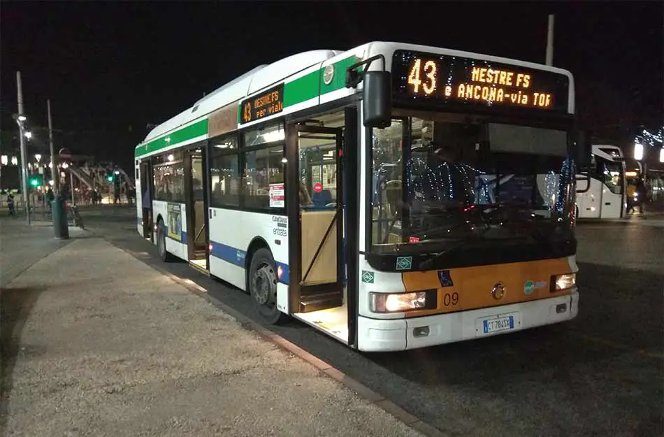 Autobus Linea 43 Actv Mestre Venezia