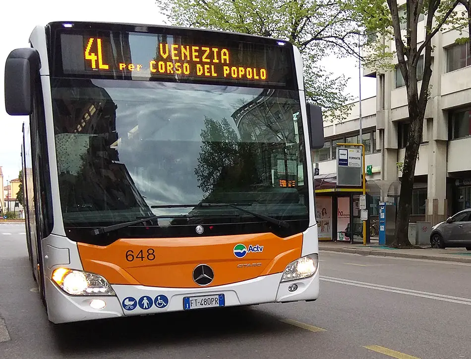 Autobus Linea 10 Actv Mestre Venezia