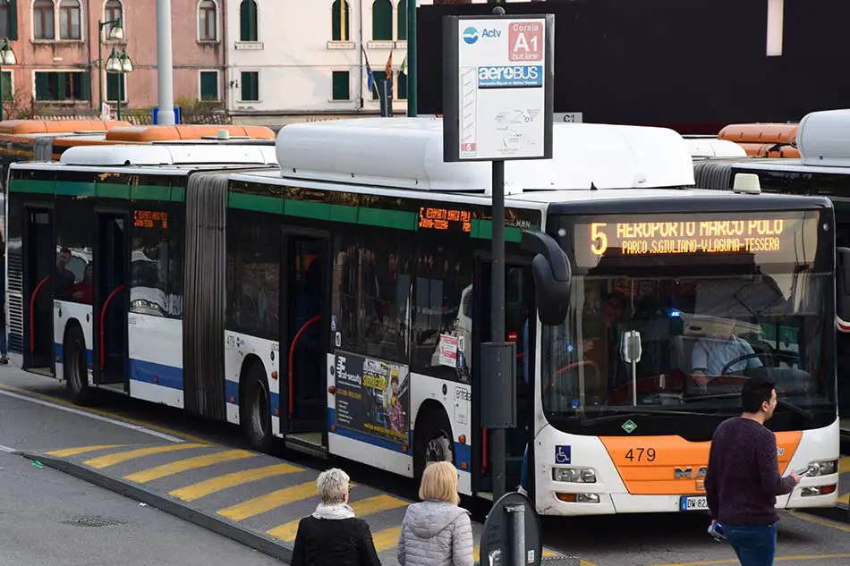 Autobus Linea 4E Actv Noale Salzano Mirano