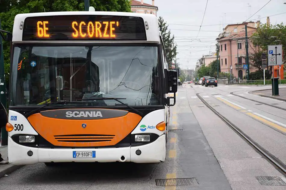 Autobus Linea 6E Actv Scorzè Martellago Trivignano Mestre Centro