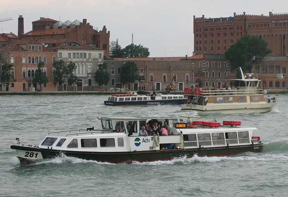 Venice water bus vaporetto Line 11